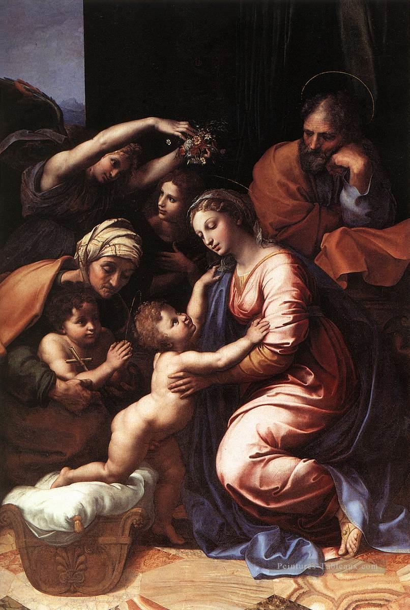 La Sainte Famille Renaissance Raphaël Peintures à l'huile